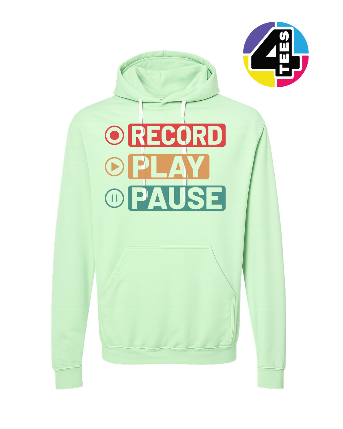 Record, Play & Pause Hoodie
