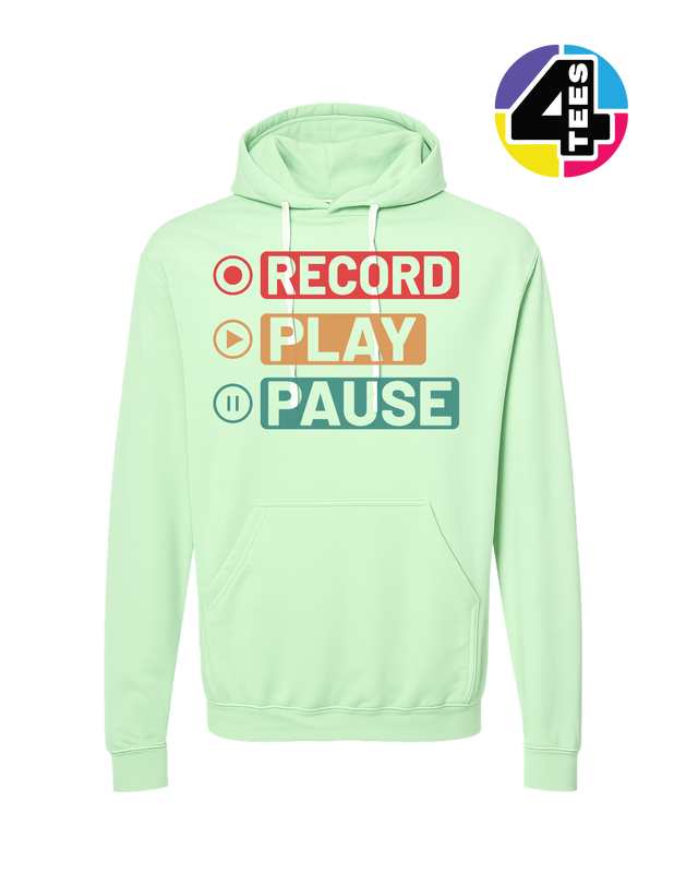 Record, Play & Pause Hoodie