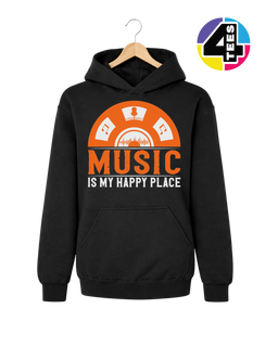 Music Is My Happy Place Youth Hoodie