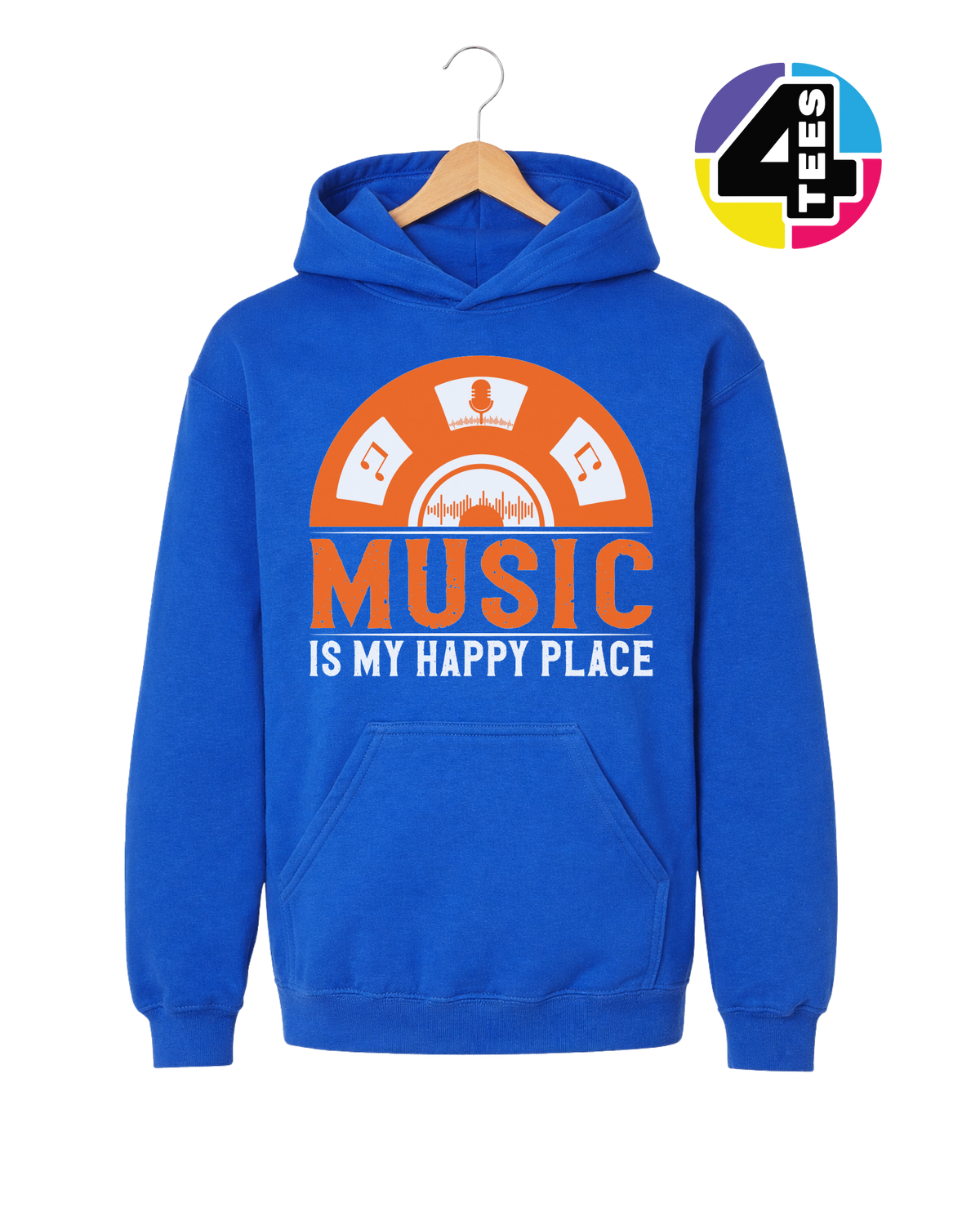 Music Is My Happy Place Youth Hoodie