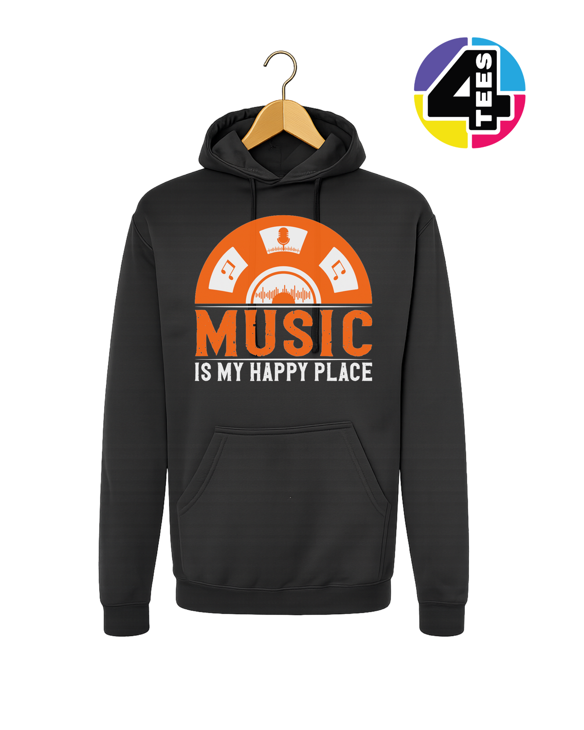 Music Is My Happy Place Hoodie