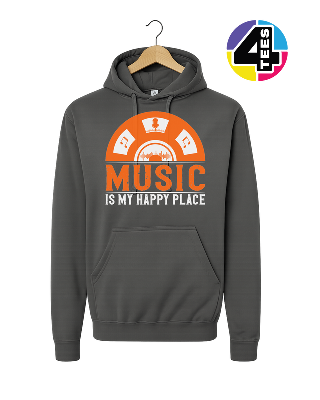 Music Is My Happy Place Hoodie