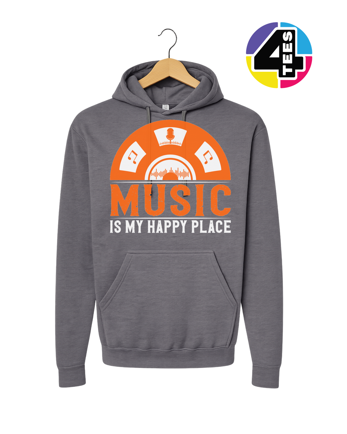 Music Is My Happy Place Hoodie