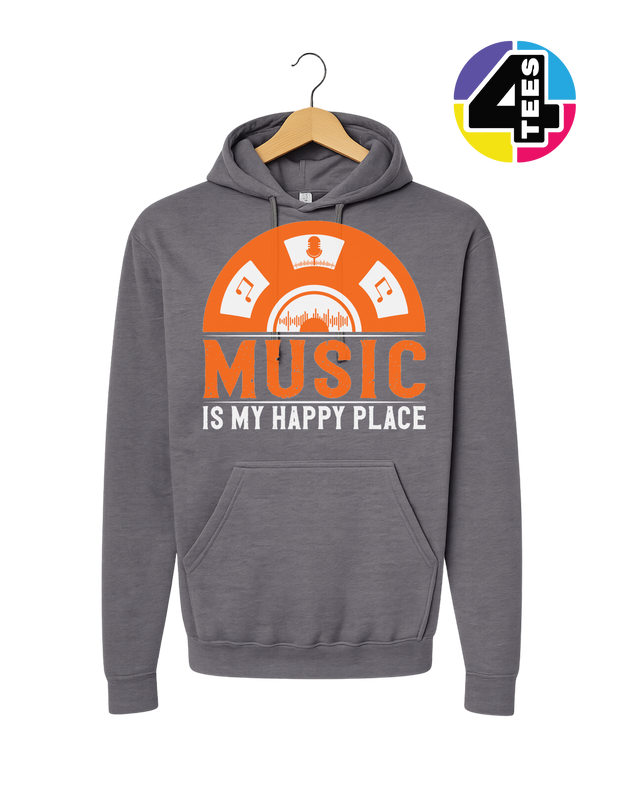 Music Is My Happy Place Hoodie