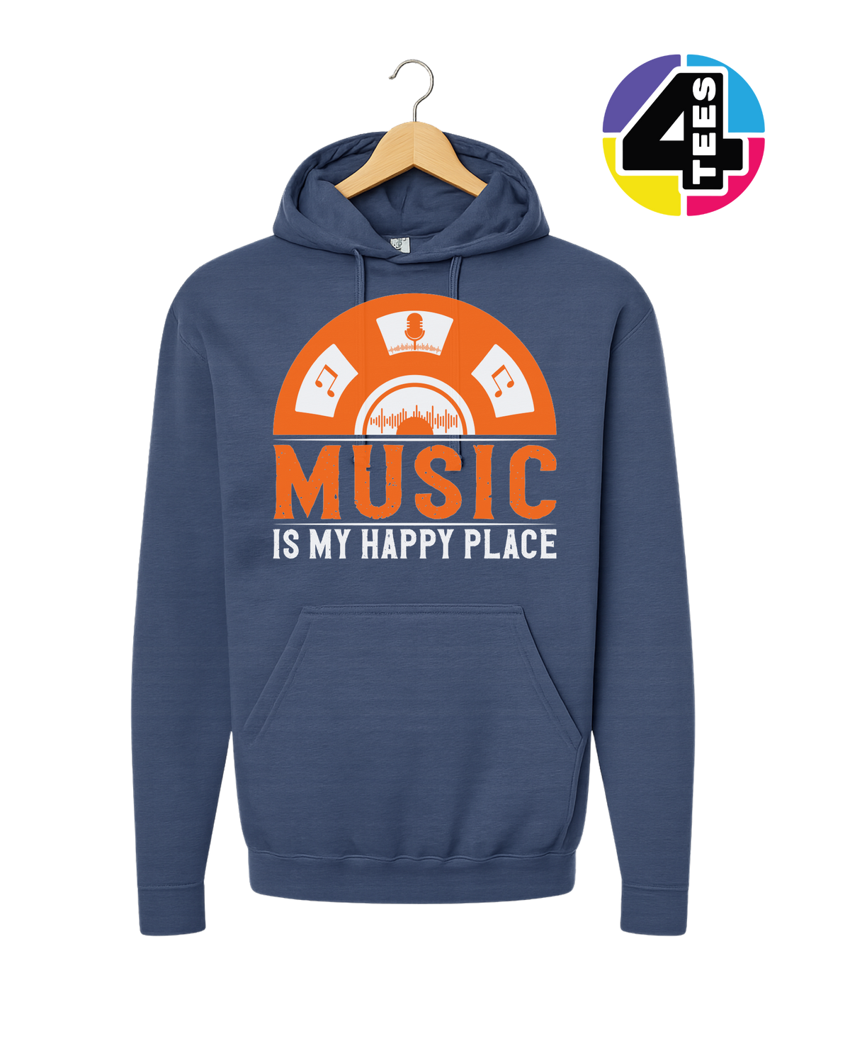 Music Is My Happy Place Hoodie