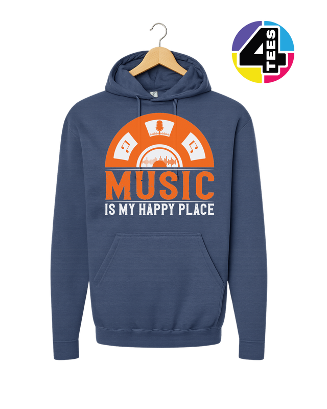 Music Is My Happy Place Hoodie