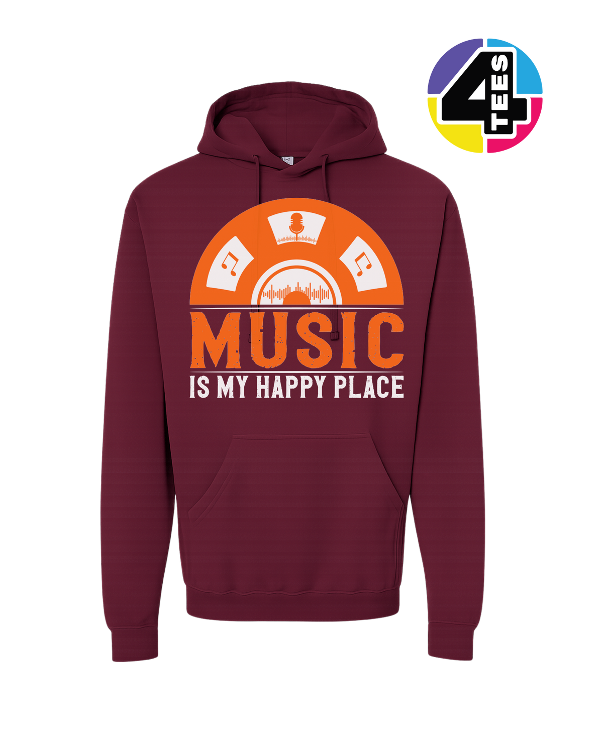 Music Is My Happy Place Hoodie