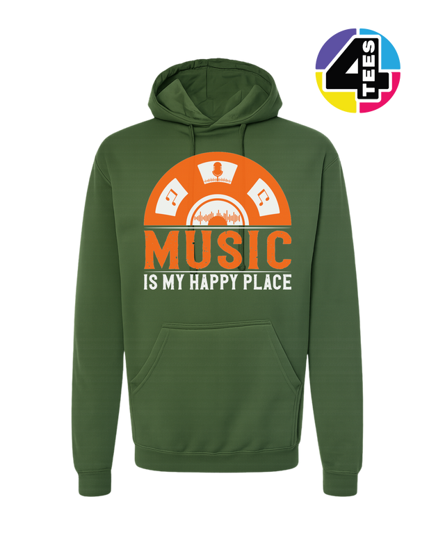 Music Is My Happy Place Hoodie