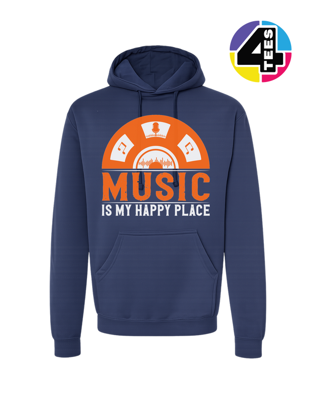 Music Is My Happy Place Hoodie