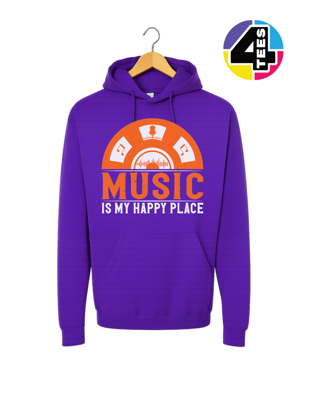 Music Is My Happy Place Hoodie