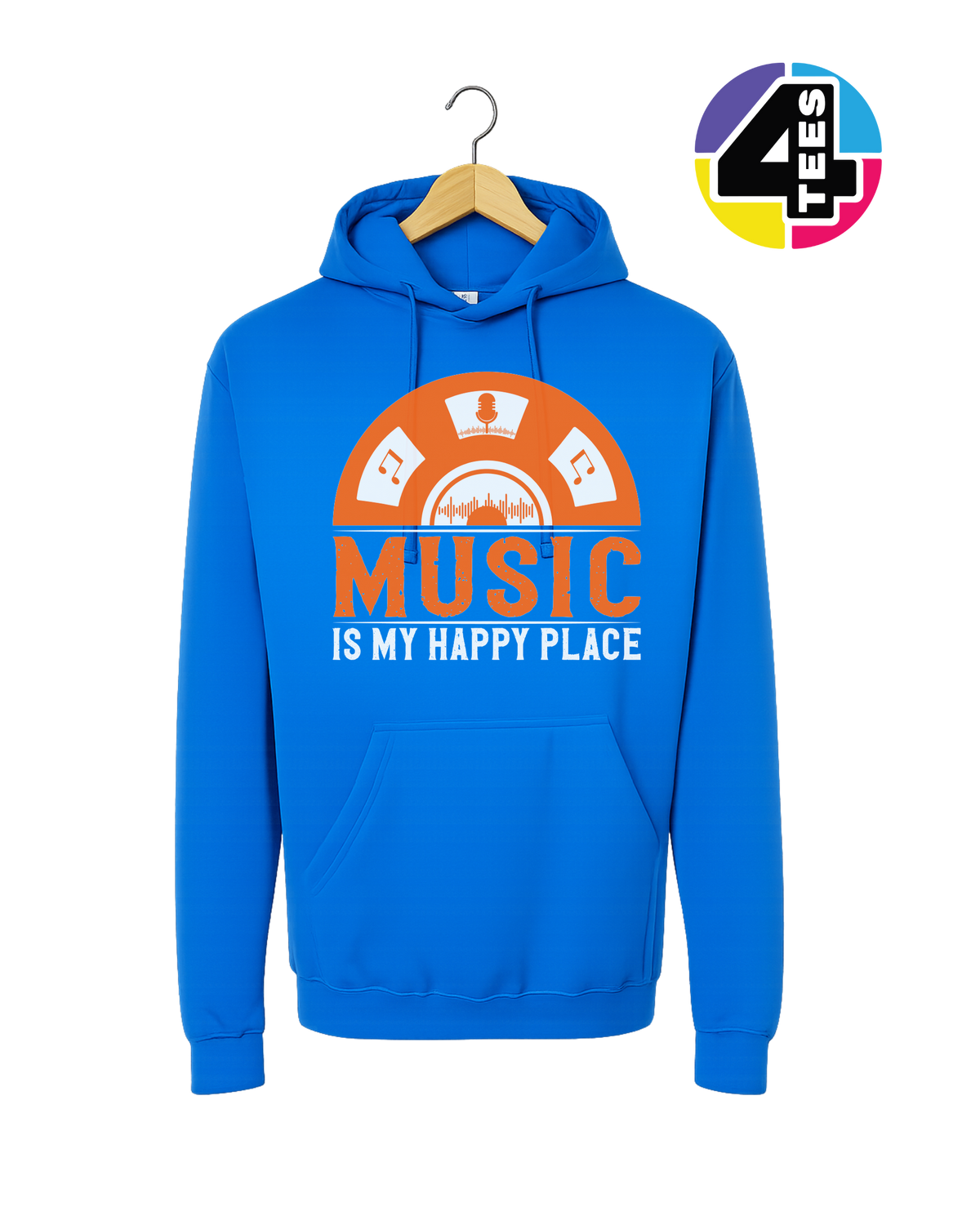 Music Is My Happy Place Hoodie