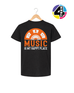 Music Is My Happy Place Youth Tee