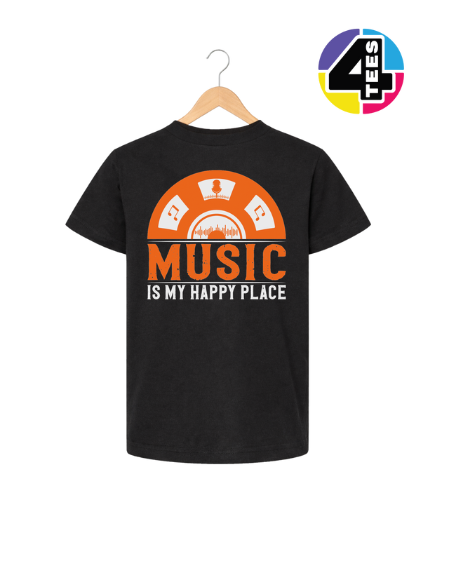 Music Is My Happy Place Youth Tee