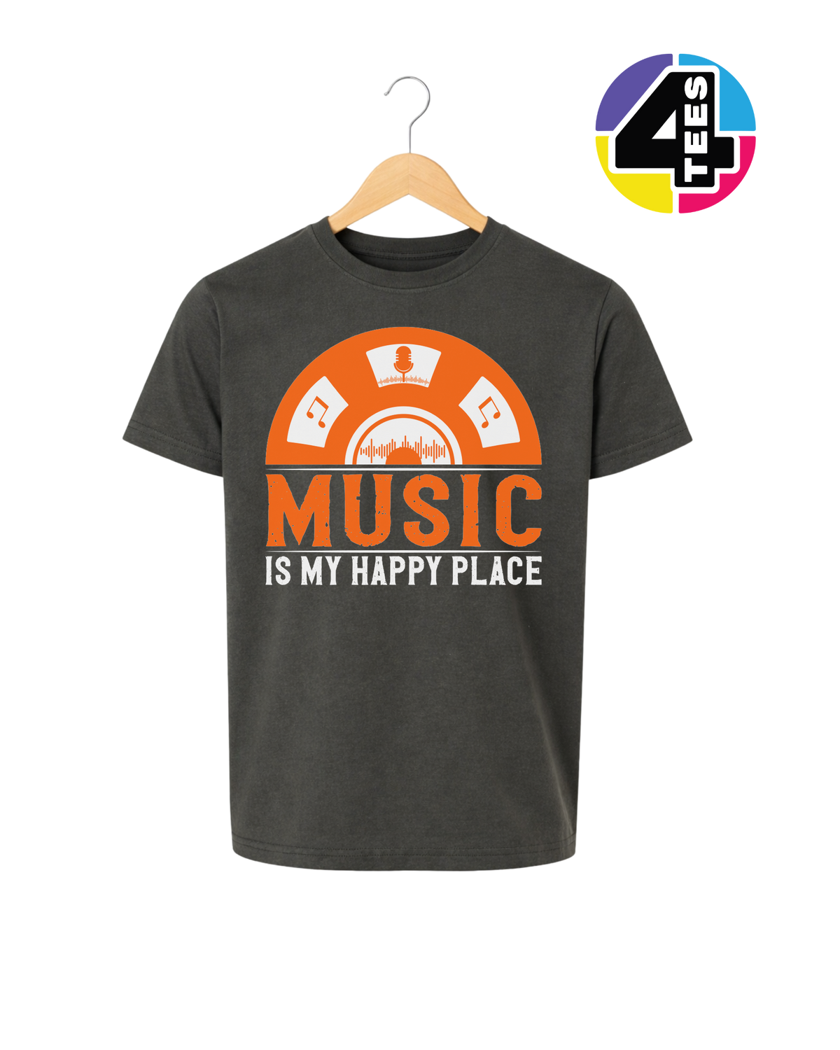Music Is My Happy Place Youth Tee