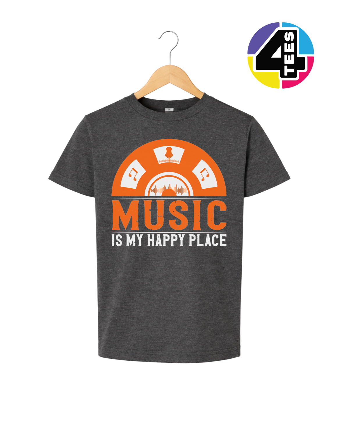 Music Is My Happy Place Youth Tee