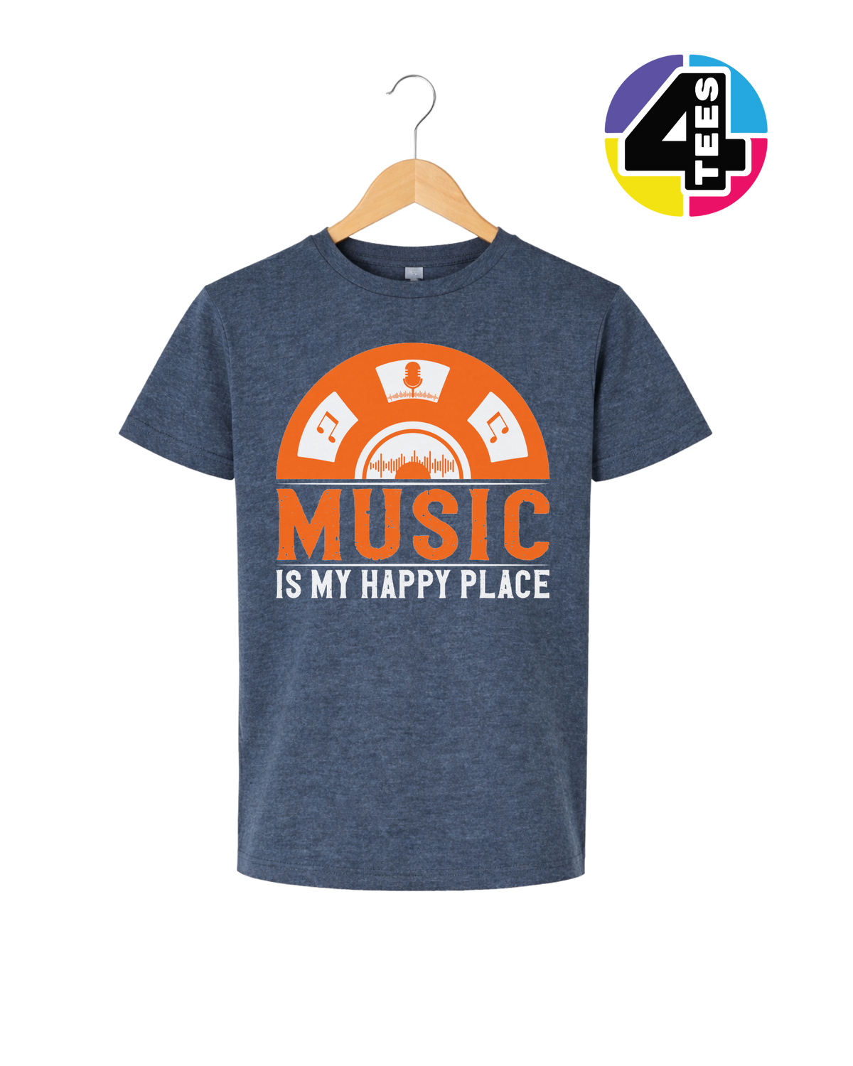 Music Is My Happy Place Youth Tee