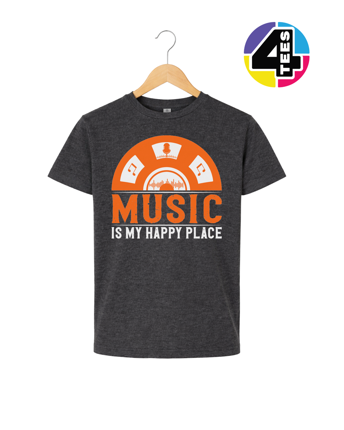 Music Is My Happy Place Youth Tee