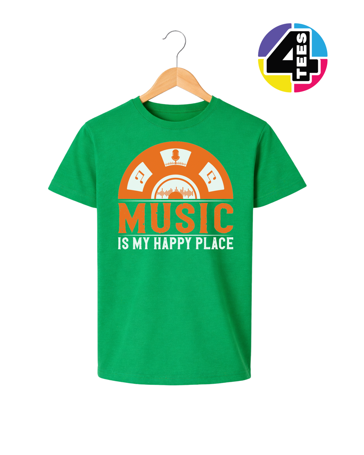 Music Is My Happy Place Youth Tee