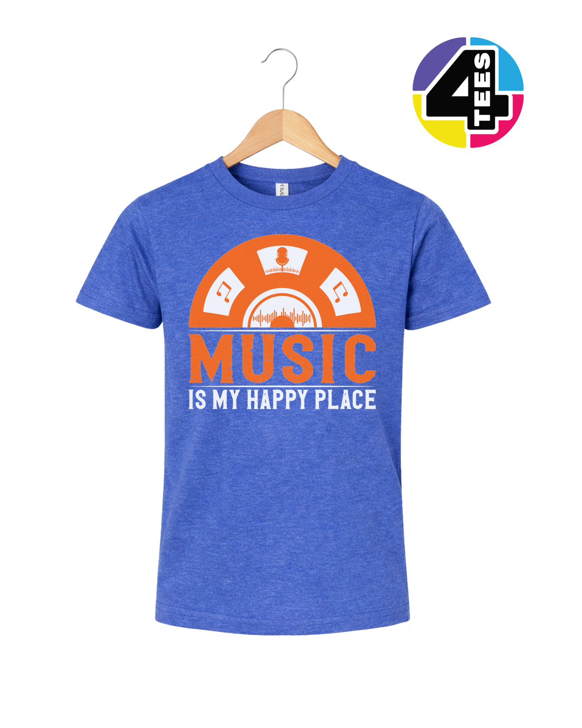 Music Is My Happy Place Youth Tee