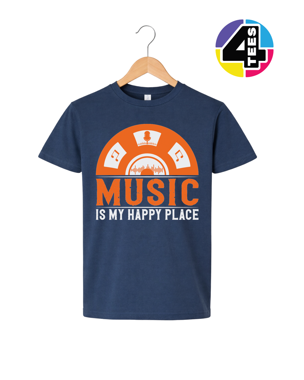 Music Is My Happy Place Youth Tee