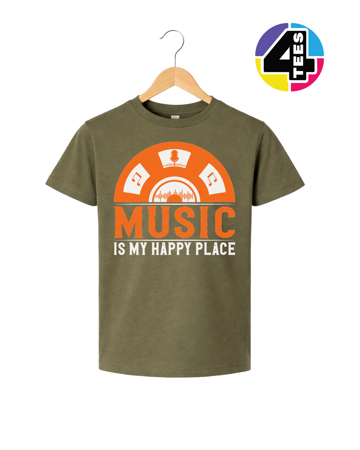 Music Is My Happy Place Youth Tee