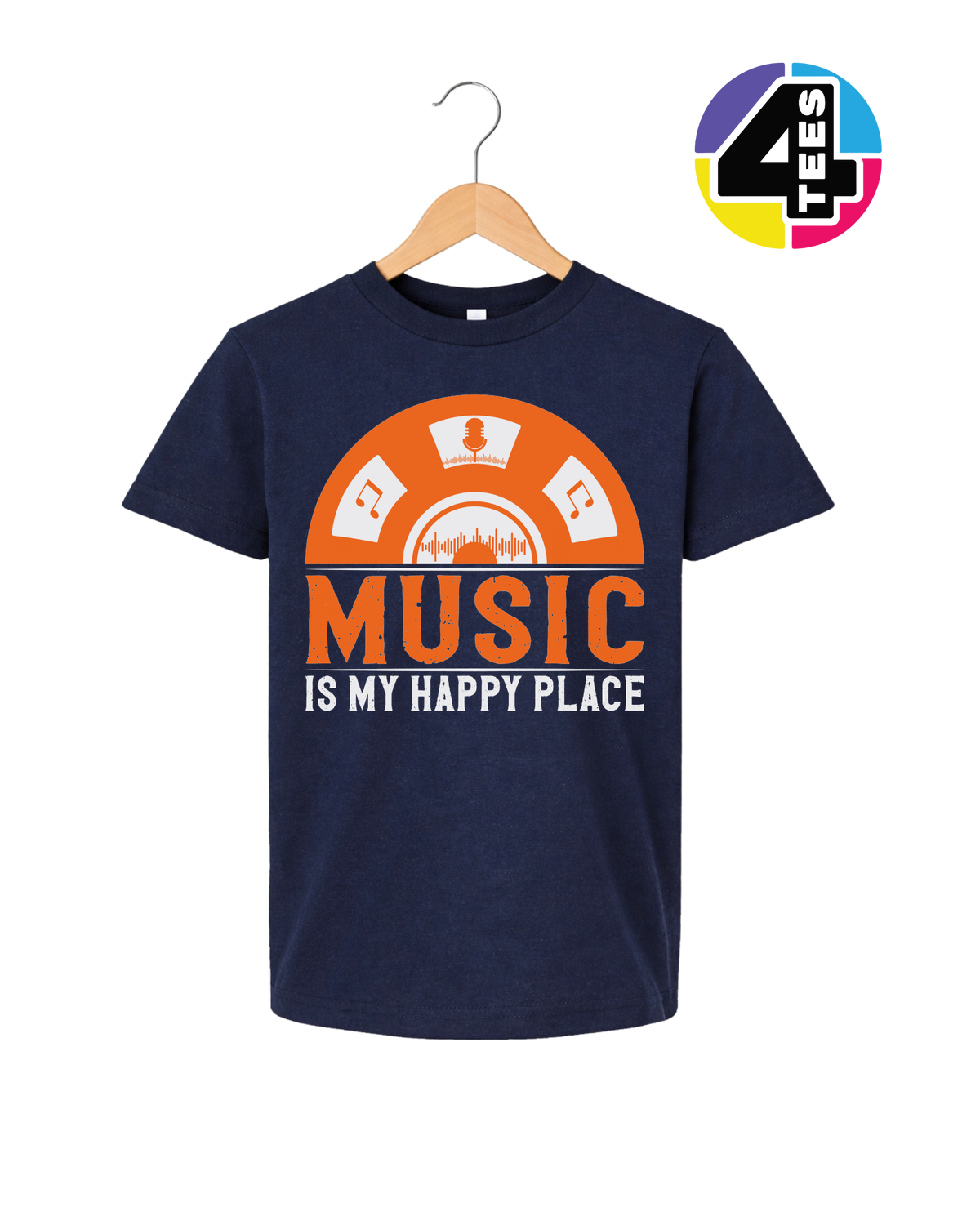 Music Is My Happy Place Youth Tee