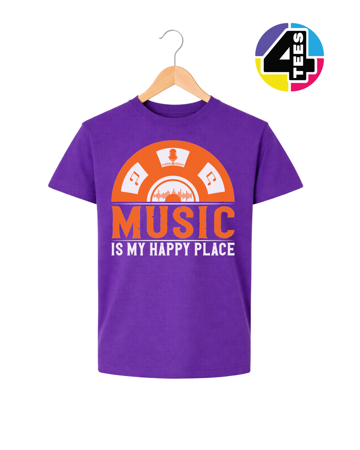 Music Is My Happy Place Youth Tee