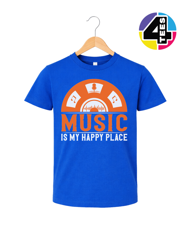 Music Is My Happy Place Youth Tee