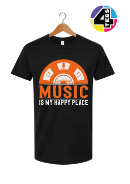 Music Is My Happy Place Tee