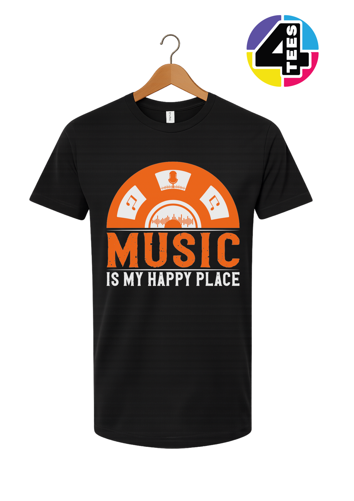 Music Is My Happy Place Tee