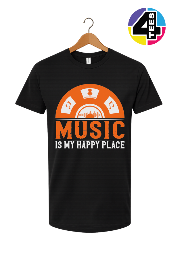 Music Is My Happy Place Tee