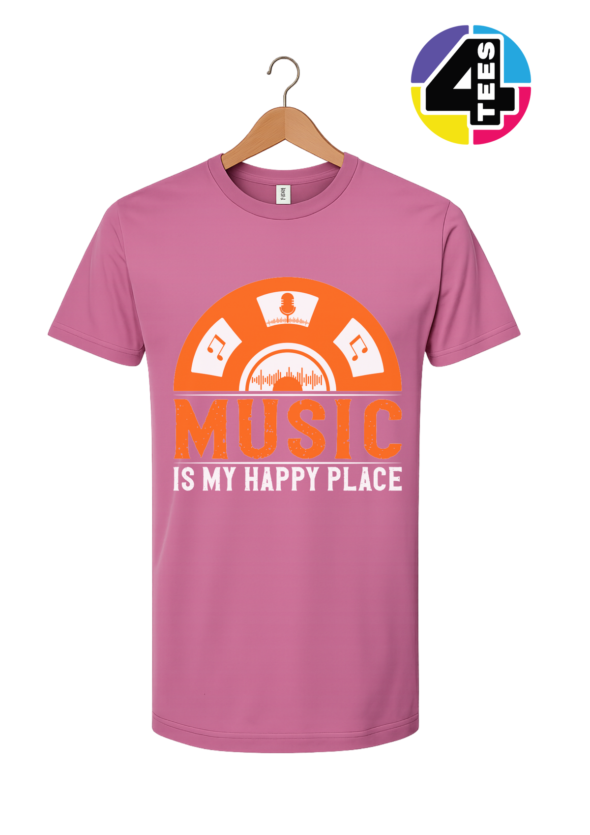 Music Is My Happy Place Tee