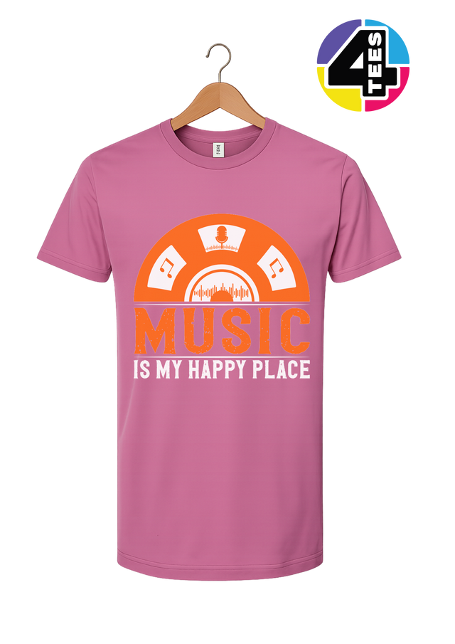 Music Is My Happy Place Tee