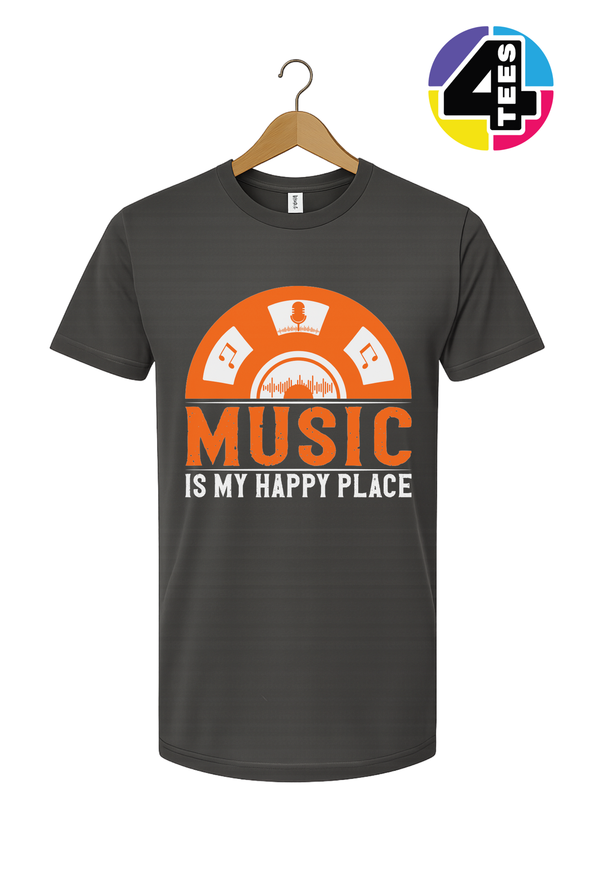 Music Is My Happy Place Tee