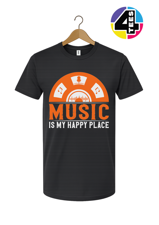 Music Is My Happy Place Tee