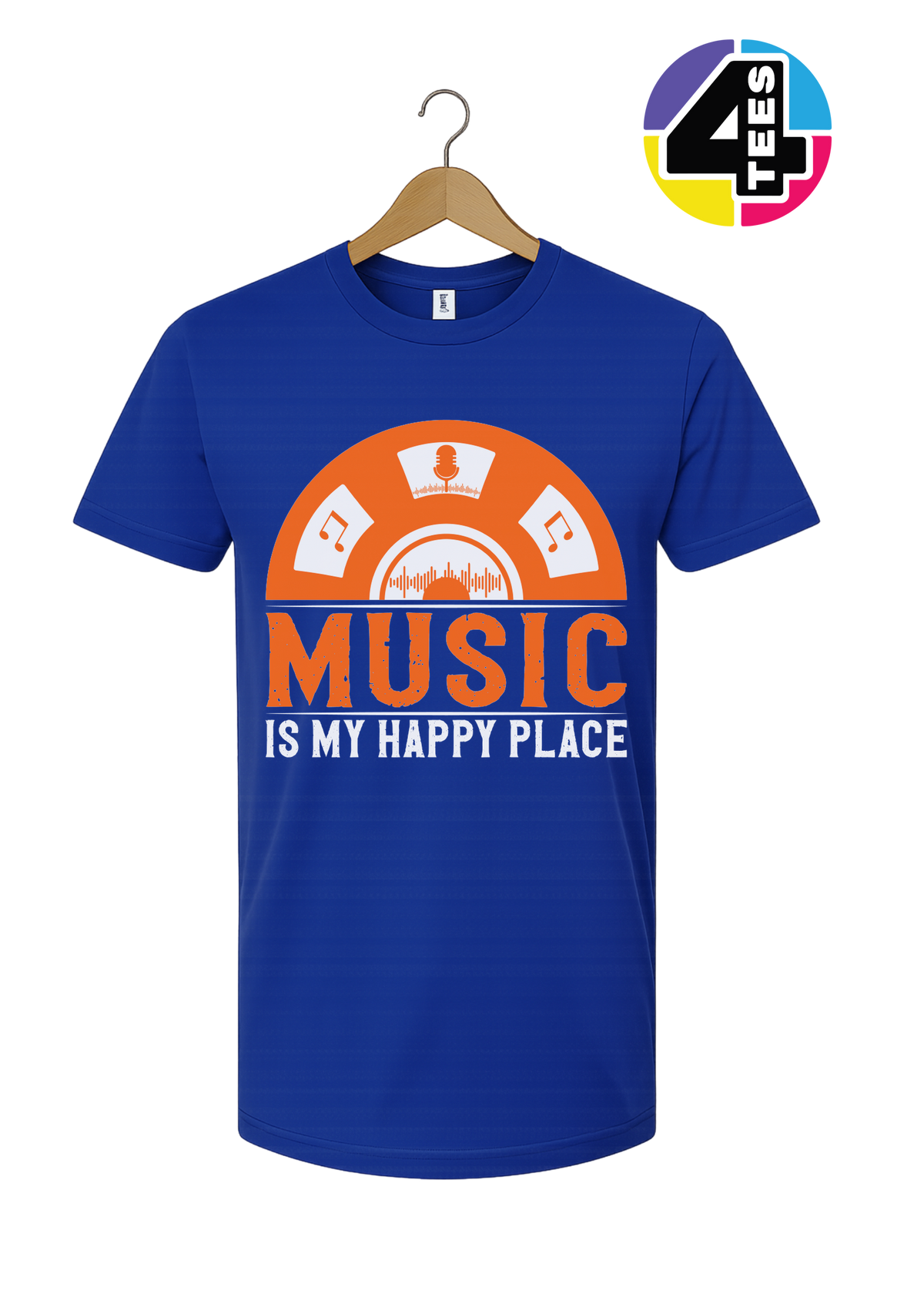 Music Is My Happy Place Tee