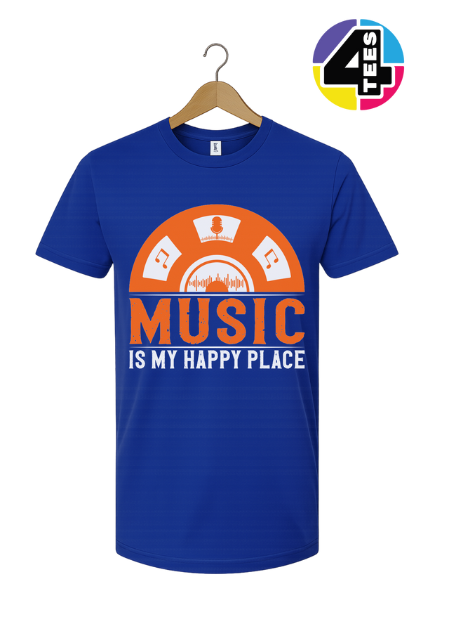 Music Is My Happy Place Tee
