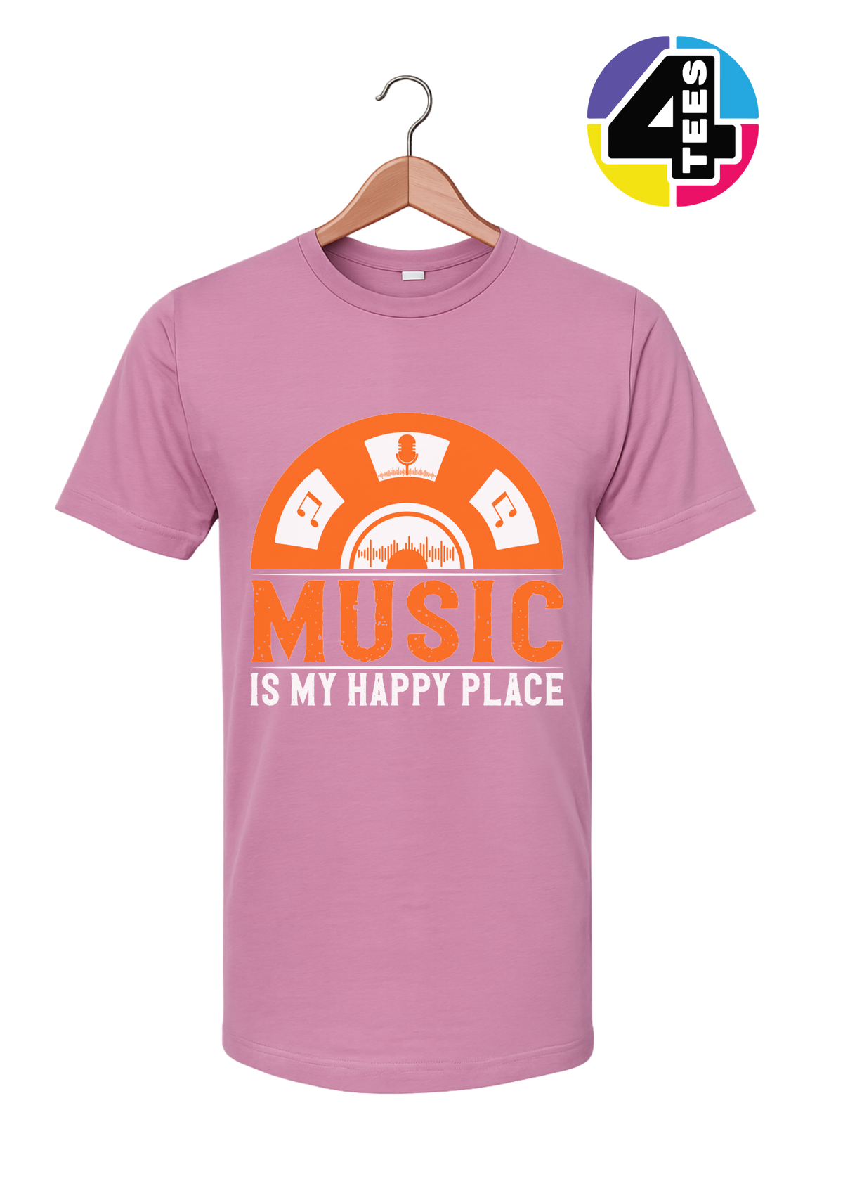 Music Is My Happy Place Tee