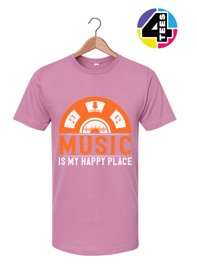 Music Is My Happy Place Tee