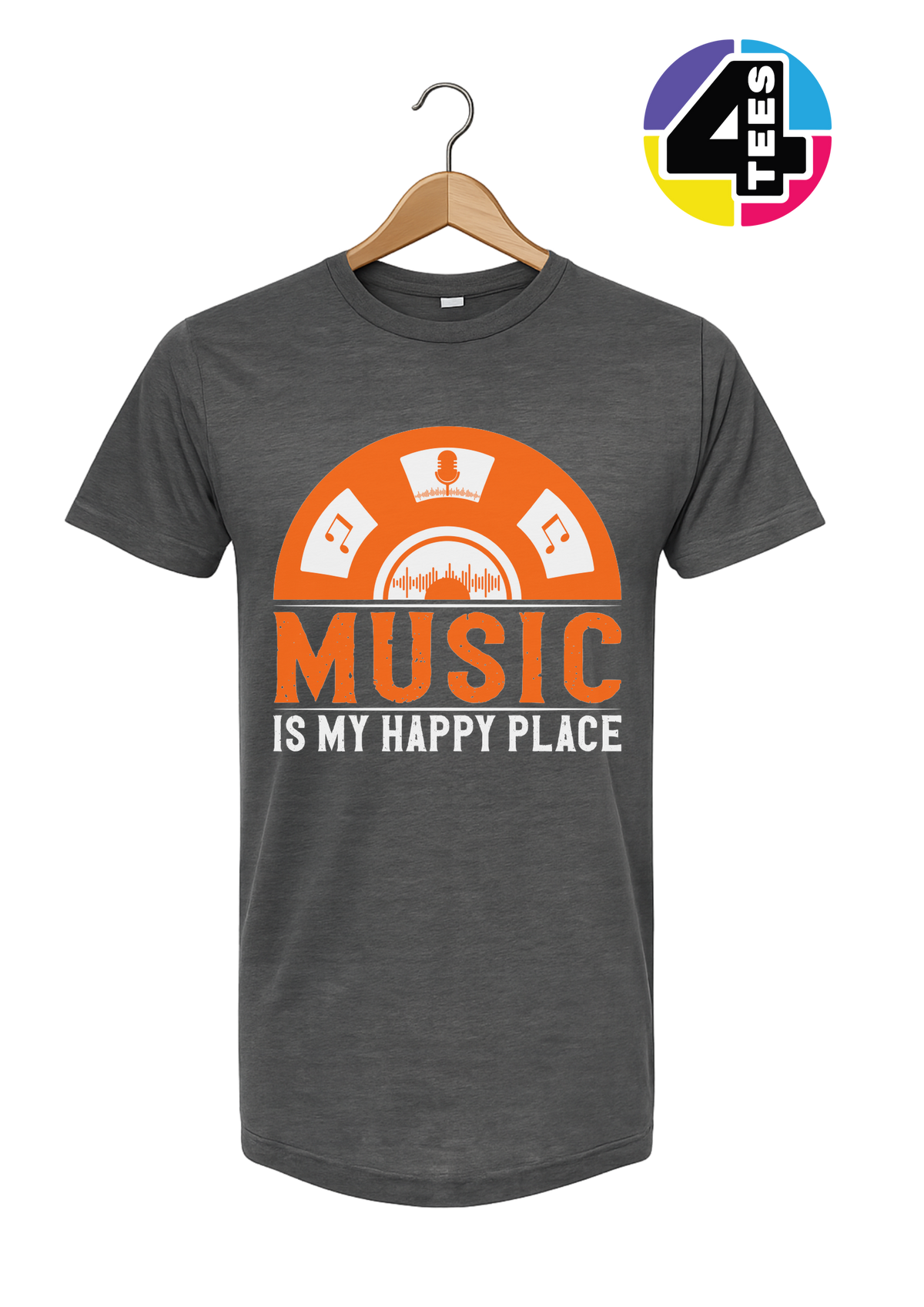 Music Is My Happy Place Tee