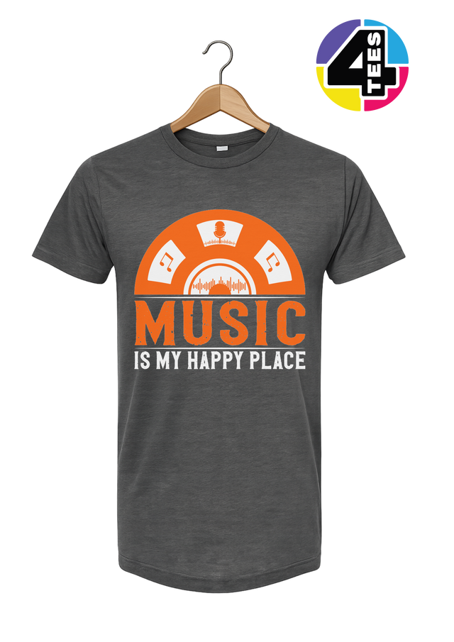 Music Is My Happy Place Tee