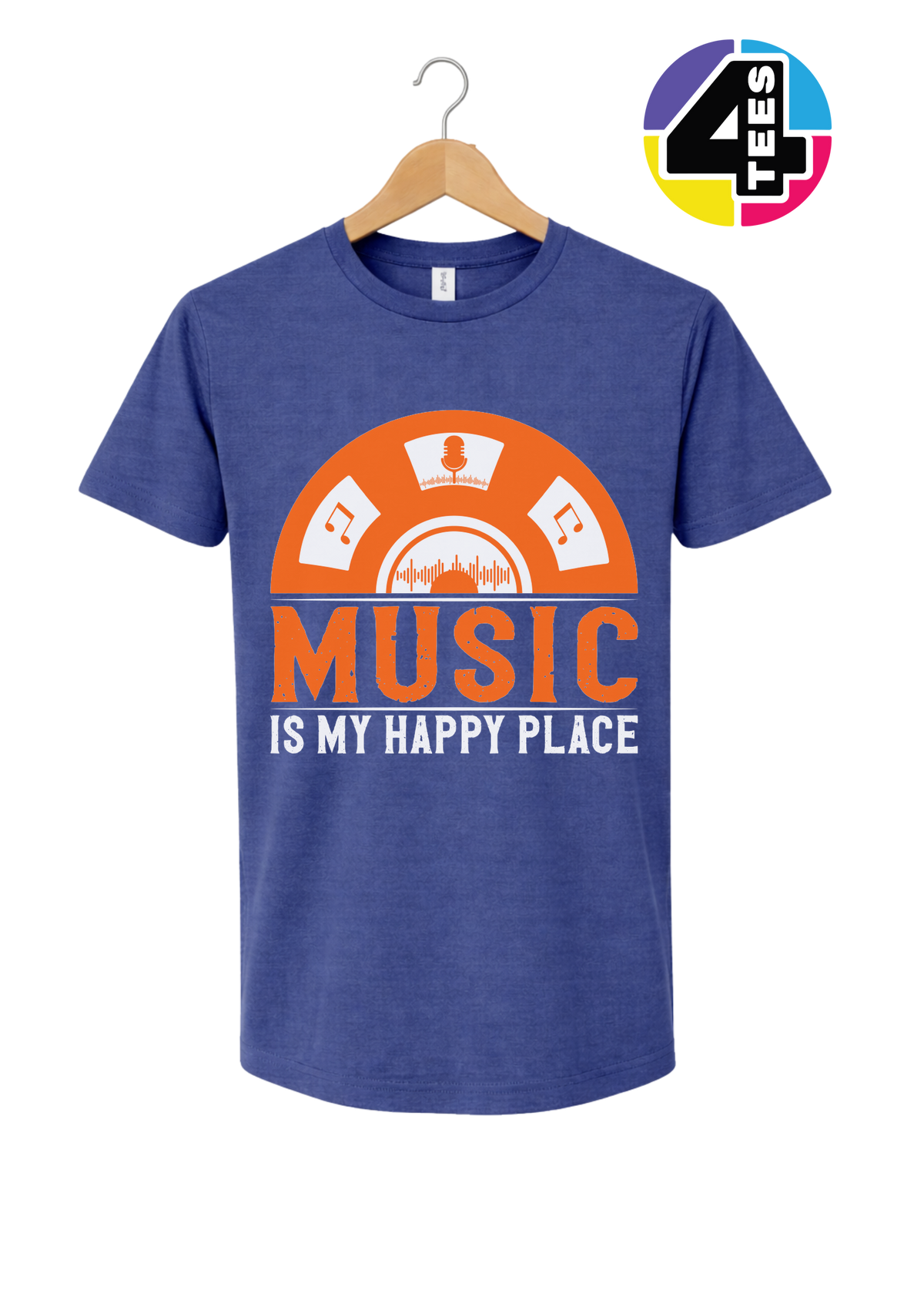 Music Is My Happy Place Tee