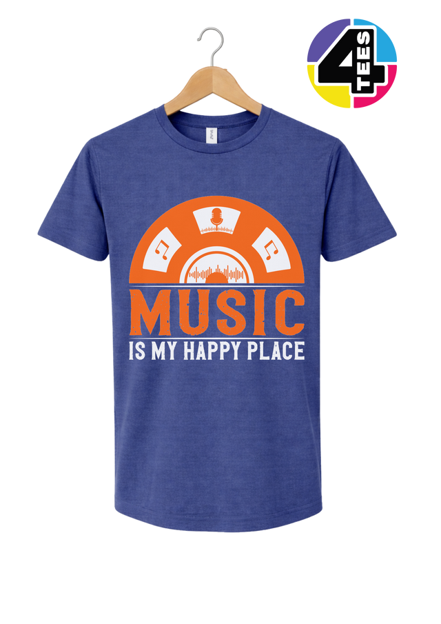 Music Is My Happy Place Tee
