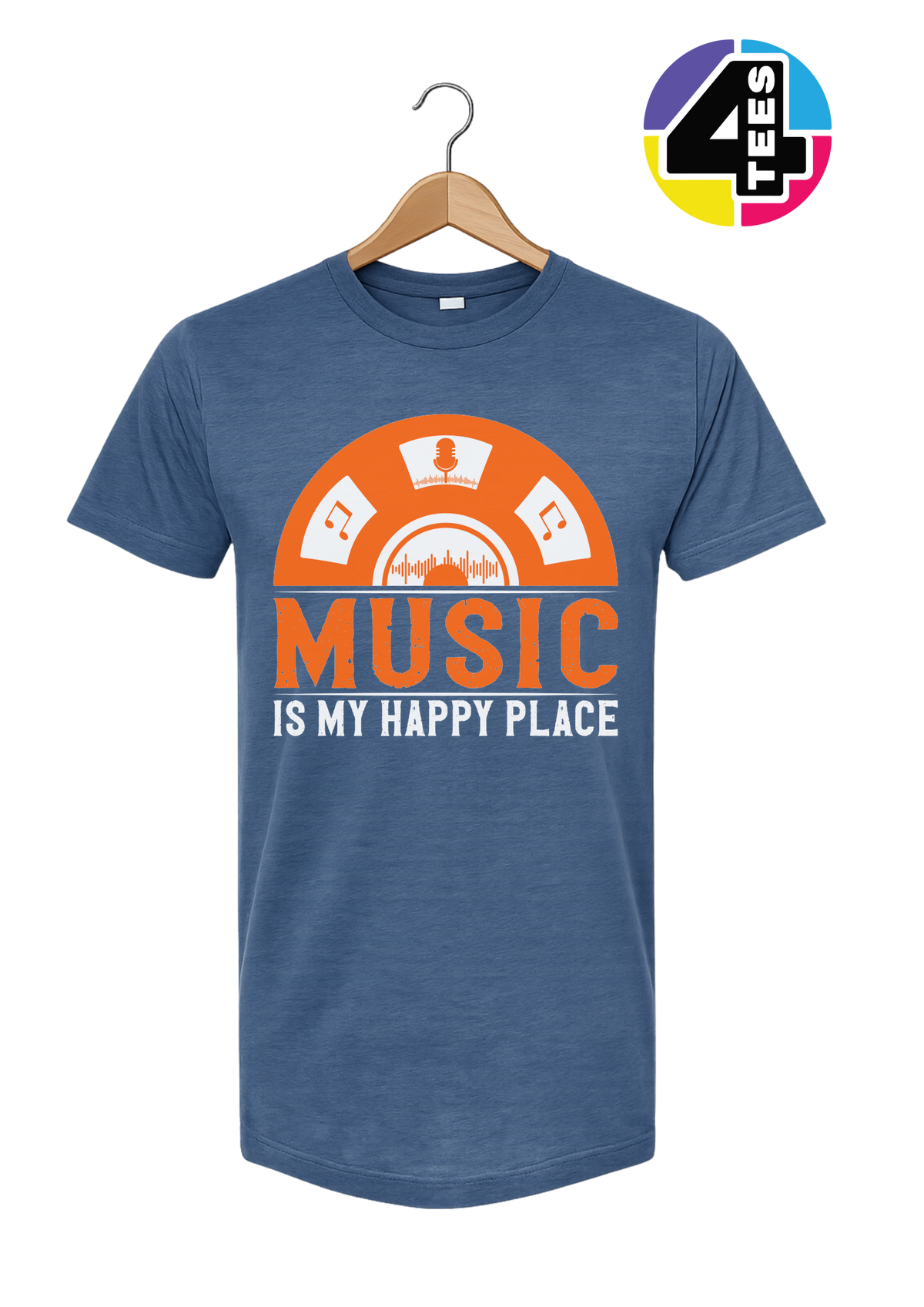 Music Is My Happy Place Tee
