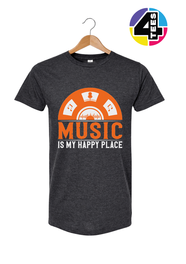 Music Is My Happy Place Tee