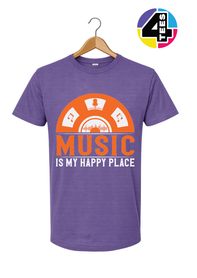 Music Is My Happy Place Tee