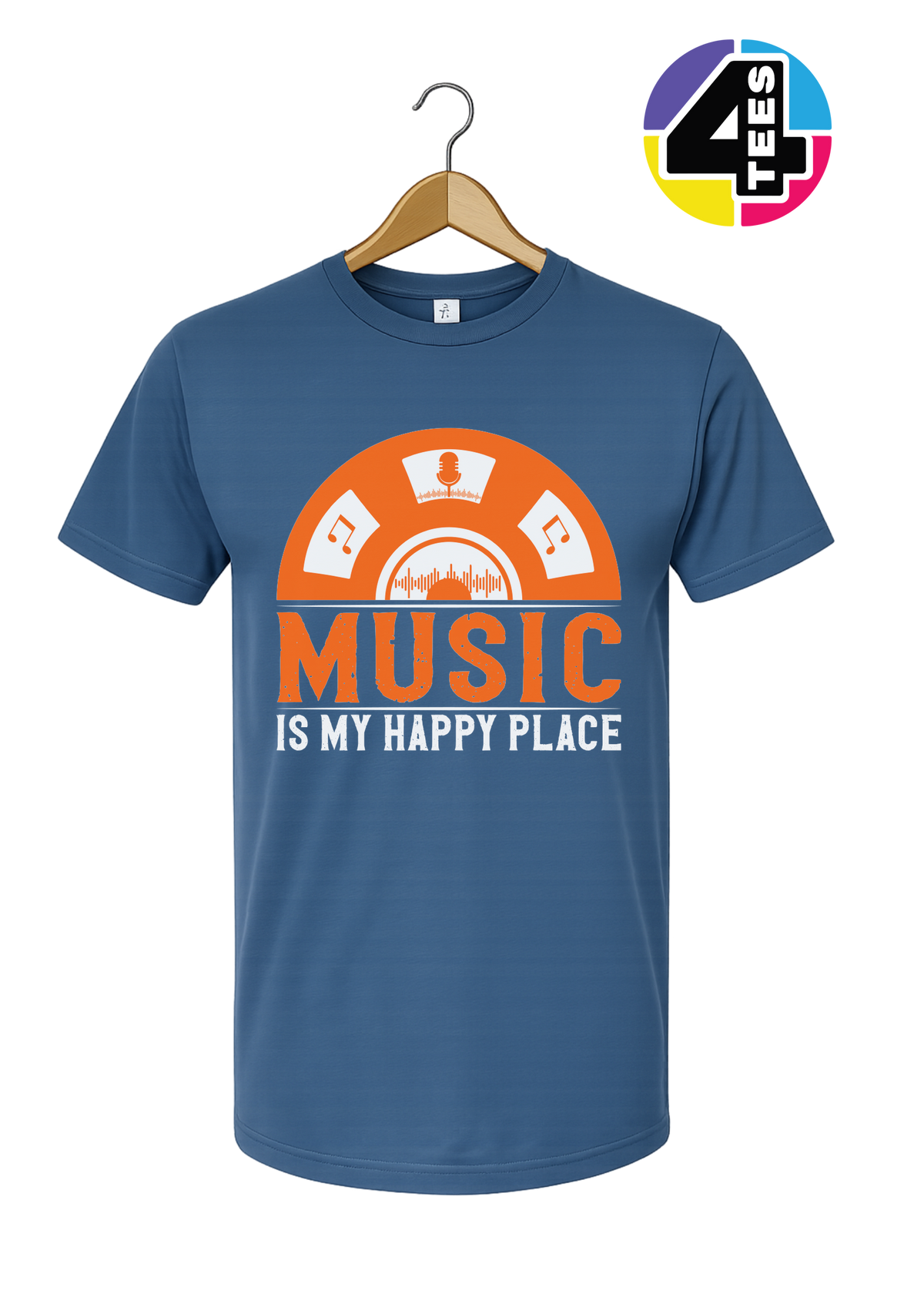 Music Is My Happy Place Tee