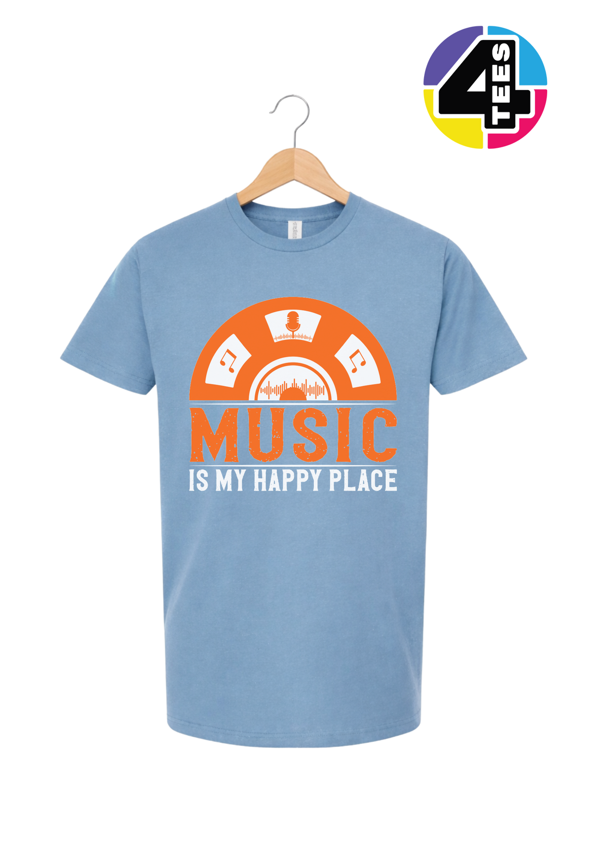 Music Is My Happy Place Tee