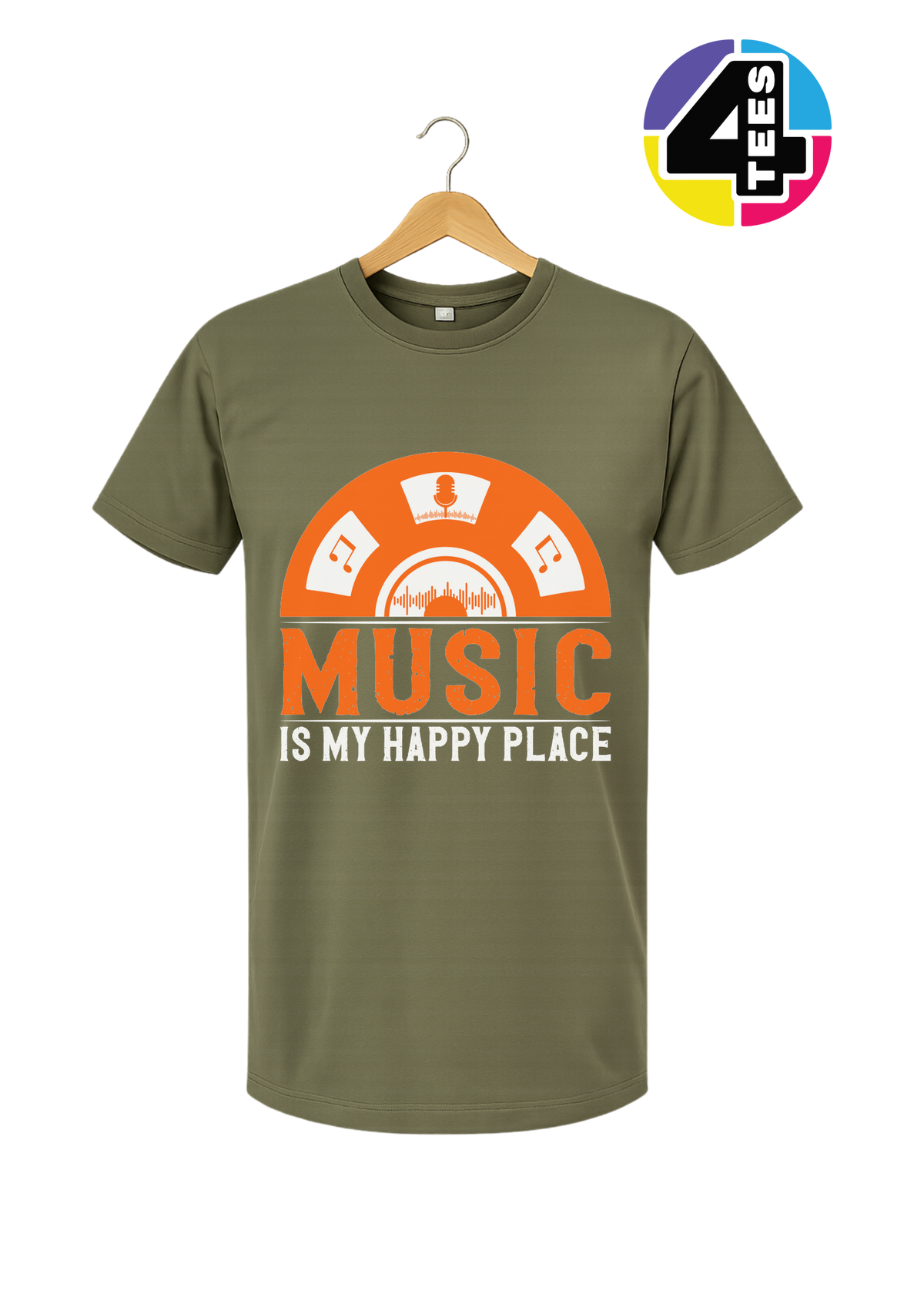 Music Is My Happy Place Tee