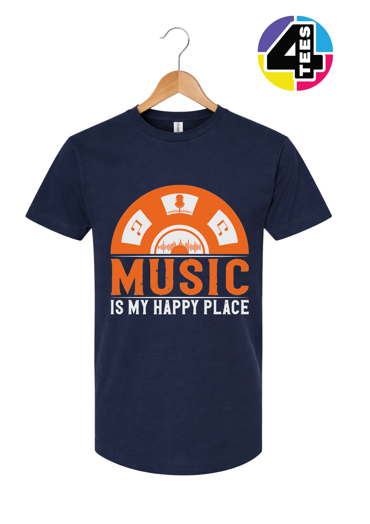 Music Is My Happy Place Tee